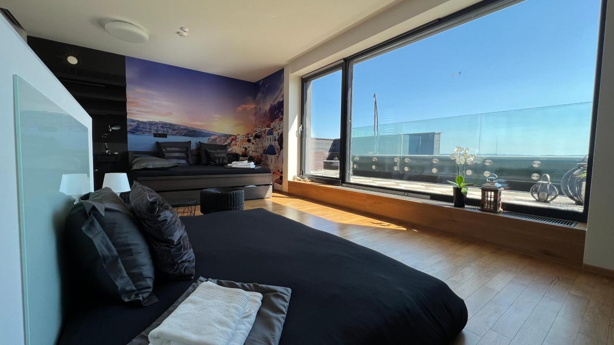 Apartman Se Saunou A Terasou S Vyhledem Na Бърно Екстериор снимка